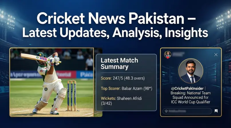 cricket news pakistan – latest updates, analysis, insights