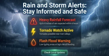 rain and storm alerts stay informed and safe