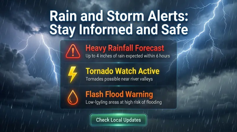 rain and storm alerts stay informed and safe