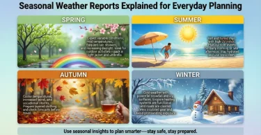 seasonal weather reports explained for everyday planning